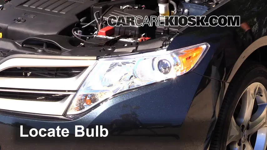 2014 Toyota Venza LE 3.5L V6 Lights Headlight (replace bulb)